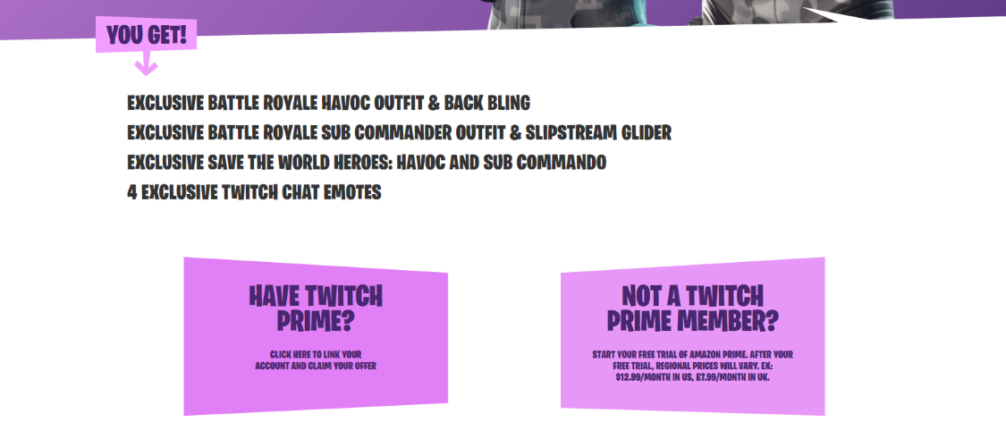 Claim Twitch Prime Rewards